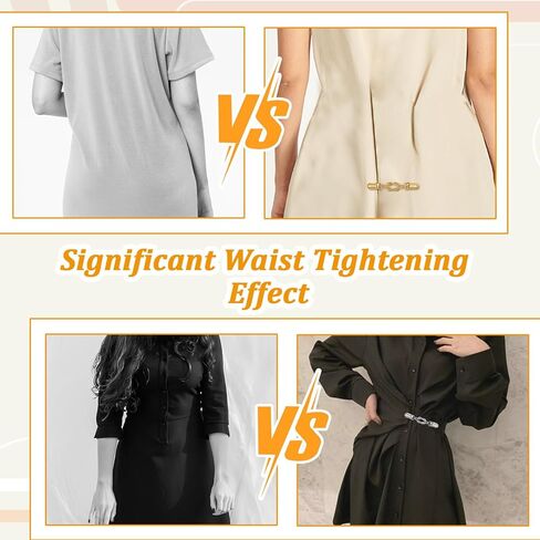 3Pcs Cinch Clip Set: Waist Cincher Clip & Pant Waist Tightener - Retro Dress Cinch Clips, Shirt Clip Retro Dress Cinch Clips for Shawl,Cardigan,Sweater,Clothes & Pant Tightener Clip for Women(Classic) in Saudi Arabia