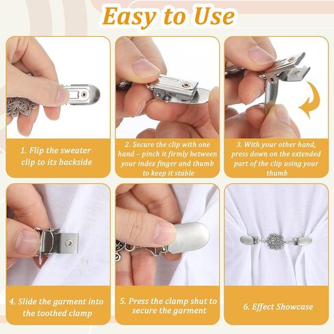 3Pcs Cinch Clip Set: Waist Cincher Clip & Pant Waist Tightener - Retro Dress Cinch Clips, Shirt Clip Retro Dress Cinch Clips for Shawl,Cardigan,Sweater,Clothes & Pant Tightener Clip for Women(Classic) in Saudi Arabia