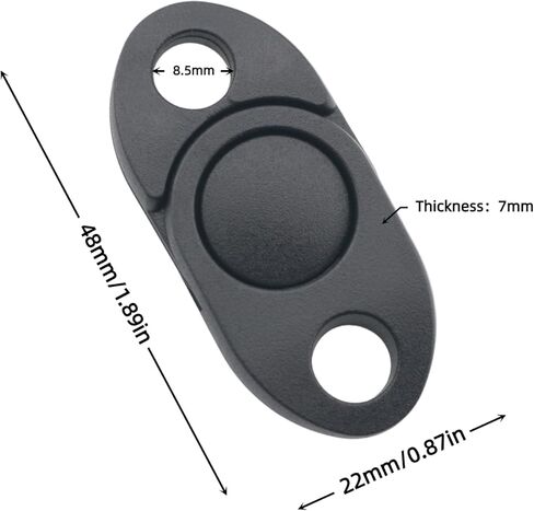 5PCS Plastic Circular Buckle Mountain Carabiner Leather Craft Clasp Suitable for Luggage Rucksacks Wallets in Saudi Arabia