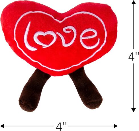 مجموعة ArtCreativity مكونة من 4 قلوب قطيفة صغيرة لعيد الحب - ألعاب قطيفة لطيفة على شكل قلب الحب بتصميمات متنوعة - مجموعة ألعاب قلب الحب المحشوة - ديكورات وهدايا عيد الحب للأطفال والصديقة والزوجة in Kuwait