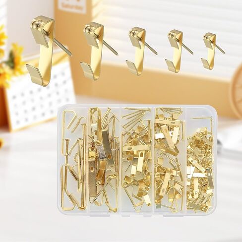 Picture Hanging Kit, Picture Hangers Assorted Kit - 12pcs Heavy Duty Wall Mounting Kit in Saudi Arabia
