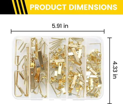 Picture Hanging Kit, Picture Hangers Assorted Kit - 12pcs Heavy Duty Wall Mounting Kit in Saudi Arabia