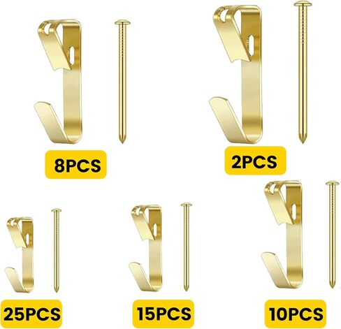 Picture Hanging Kit, Picture Hangers Assorted Kit - 12pcs Heavy Duty Wall Mounting Kit in Saudi Arabia