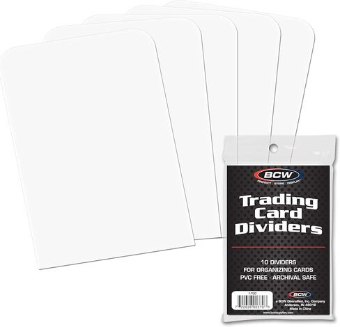 BCW Trading Card Dividers (100 Pack) | Archival Quality with Write-On Tabs | Fits 3200 & 5000 Super Monster Trading Card Storage Boxes in Saudi Arabia