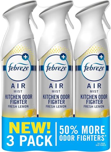 Febreze Air Freshener Spray, Heavy Duty Pet Odor Fighter for Home, Pet Air Freshener, Pet Friendly, Odor Fighter for Strong Odor, 8.8 Oz (Pack of 3) in Kuwait