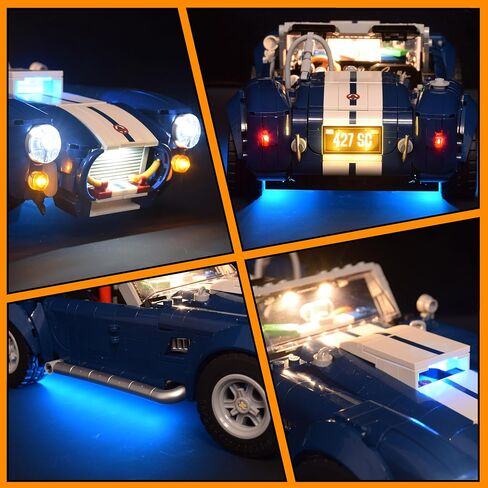 LightGo LED Kit for Shelby Cobra 427 S/C Compatible with Lego 10357 | Lighting Only-Bricks Set Not Included (Remote Version) in Saudi Arabia