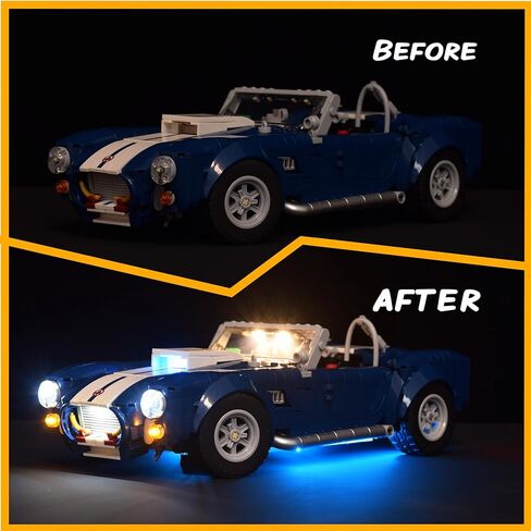 LightGo LED Kit for Shelby Cobra 427 S/C Compatible with Lego 10357 | Lighting Only-Bricks Set Not Included (Remote Version) in Saudi Arabia