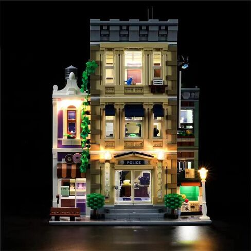 LED Light Kit Compatible with Lego Police Station - Lighting Set for Creator 10278 Building Model (Model Set Not Included) in Saudi Arabia