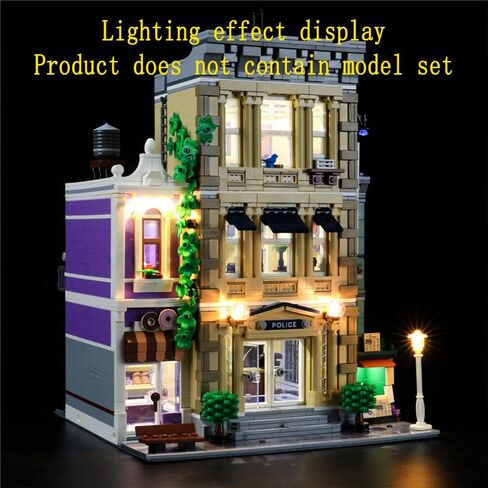 LED Light Kit Compatible with Lego Police Station - Lighting Set for Creator 10278 Building Model (Model Set Not Included) in Saudi Arabia