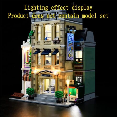 LED Light Kit Compatible with Lego Police Station - Lighting Set for Creator 10278 Building Model (Model Set Not Included) in Saudi Arabia