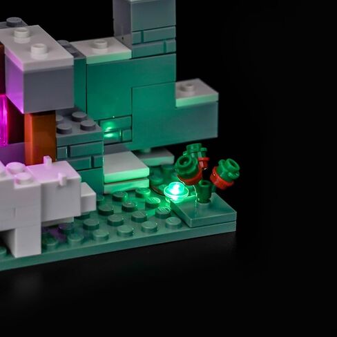مجموعة إضاءة LED مطورة متوافقة مع مجموعة بناء Lego Minecraft The Pickaxe Mine، زخرفة الأضواء متوافقة مع Lego 21277 (النموذج غير متضمن) in Saudi Arabia