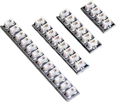 5 قطع مقابس لوحة توسيع لأطقم إضاءة LED (0.8 مم 2 دبوس)، متوافقة مع نماذج مكعبات ليغو، ملحقات مكعبات البناء DIY (4 مقاعد) in Saudi Arabia
