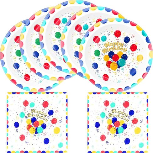 مجموعة أدوات مائدة لتزيين حفلات أعياد الميلاد السعيدة، تتضمن 20 طبقًا و20 منديلًا، لمستلزمات الحفلات للأولاد والبنات in Kuwait