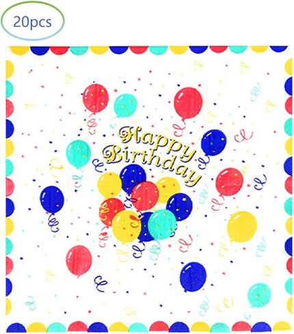 مجموعة أدوات مائدة لتزيين حفلات أعياد الميلاد السعيدة، تتضمن 20 طبقًا و20 منديلًا، لمستلزمات الحفلات للأولاد والبنات in Kuwait