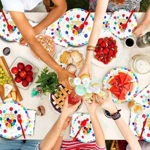 مجموعة أدوات مائدة لتزيين حفلات أعياد الميلاد السعيدة، تتضمن 20 طبقًا و20 منديلًا، لمستلزمات الحفلات للأولاد والبنات in Kuwait