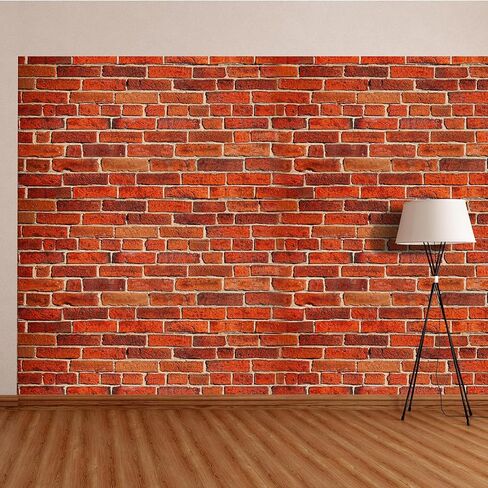 Tenceur Wrapping Paper Roll Bulletin Board Borders Paper Fade Resistant Decorative(24 Inch X 100ft,Vintage Red Brick Style) in Saudi Arabia