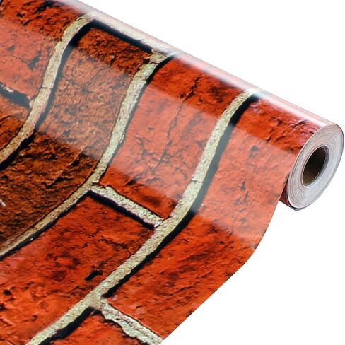 Tenceur Wrapping Paper Roll Bulletin Board Borders Paper Fade Resistant Decorative(24 Inch X 100ft,Vintage Red Brick Style) in Saudi Arabia