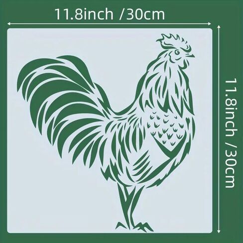 Rooster Wall Stencils Template Reusable Spray PaintStencils for Craft Painting On Wood Craft Canvas Walls Wood Furniture Decorations DIY Scrapbooking in Kuwait