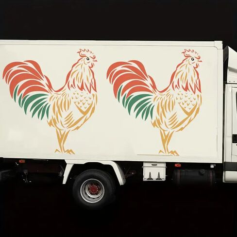 Rooster Wall Stencils Template Reusable Spray PaintStencils for Craft Painting On Wood Craft Canvas Walls Wood Furniture Decorations DIY Scrapbooking in Kuwait