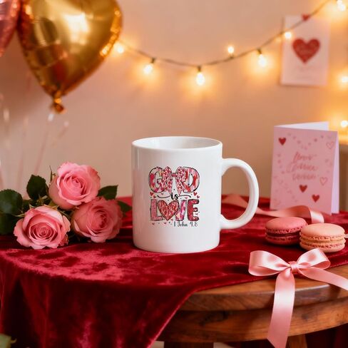 Christian Valentine UV DTF Stickers - 30 Sheets Jesus is My Valentine UV DTF Cup Wraps for 16 oz Glass Water Bottle, Pink Heart Bow Religion Transfer Sticker DIY Tumbler Journal Decor Gift for Mama in Saudi Arabia