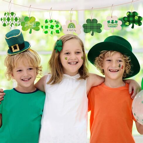 AWIZOM 150 Pcs Unfinished Wooden Shamrock Ornaments St. Patrick's Day Wooden Cutouts Blank Wood Shamrock to Paint Wood Clover Slices with Twine for DIY Crafts Tags Irish Holiday Hanging Decor,3.5" in Saudi Arabia