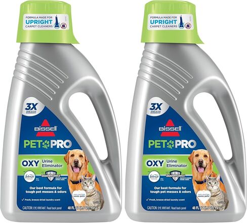 مزيل بول الحيوانات الأليفة الاحترافي من بيسيل مع شامبو منظف السجاد أوكسي وفيبريز، 48 أونصة in Kuwait