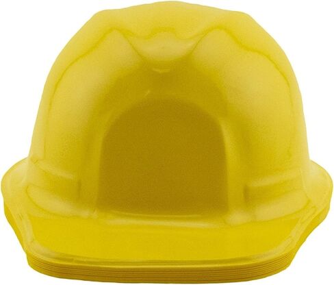 Ifavor123 Pack of 12 Birthday Party Dress Up Yellow Soft Plastic Construction Novelty Hats in Kuwait