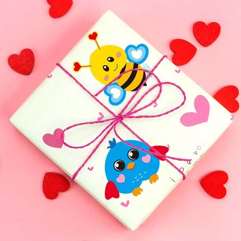 Ceiba Tree Valentine’s Day Stickers for Kids Make Your Own Animal Sticker Heart Rolled Scene Stickers 200Pcs for Classroom Home School Party in Saudi Arabia