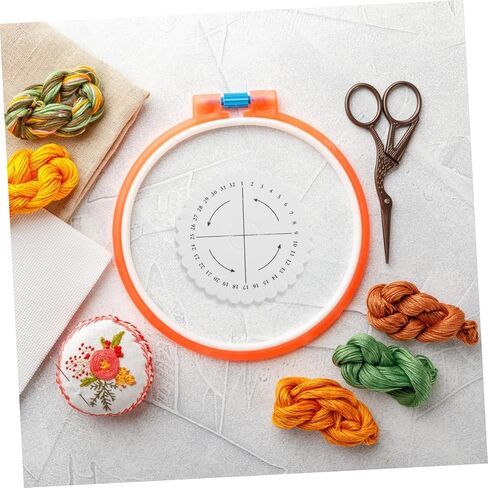 Angoily Braiding Plate Kit, Bracelet Maker Tool, Weaving Disk for DIY Jewelry Crafting, 10 Pcs Round Kumihimo Board with 32 Slots, Portable Foam Loom for Beginners and Teens in Saudi Arabia
