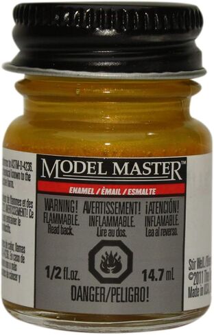 Testor'S 2723 1/2 Oz Turn Signal Amber Metallic Gloss Model Master Auto Enamel Paint in Saudi Arabia