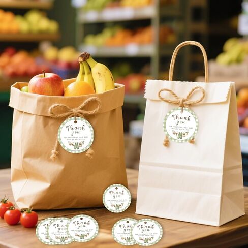 50 قطعة من سوق المزارعين المحليين، علامات شكر دائرية من القماش القطني الأخضر، علامات هدايا، زينة استحمام الطفل المزروعة محليًا للصبيان والبنات، مستلزمات استحمام الطفل، تكشف عن الجنس، مستلزمات الحفلات in Kuwait