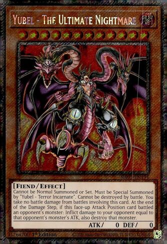 Yubel - The Ultimate Nightmare (Platinum Secret Rare) - RA03-EN191 - Platinum Secret Rare - 1st Edition in Saudi Arabia