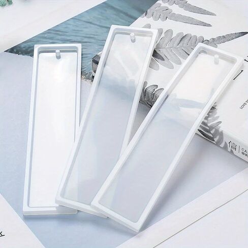 1PC Rectangle Silicone Bookmark Resin Mold DIY Bookmark Making Epoxy Resin Jewelry DIY Craft Silicone Transparent (S) in Saudi Arabia