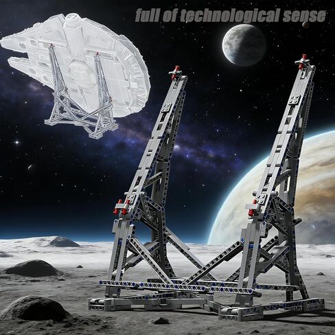 Vertical Display Stand for Millennium Falcon 75192, 410-PCS Sturdy Stand Building Kit, Ideal Gift for 75192 Starship Model Fans & Adults (Stand Only, No 75192 Model Included) in Saudi Arabia