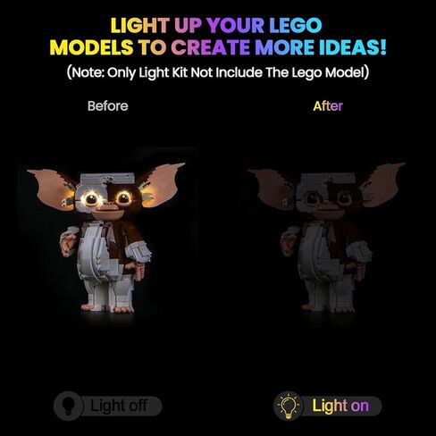 Upgraded Led Light Kit Compatible with Lego Ideas Gremlins Gizmo Building Set, Lights Decoration Compatible with Lego 21361 (Model Not Included) in Saudi Arabia