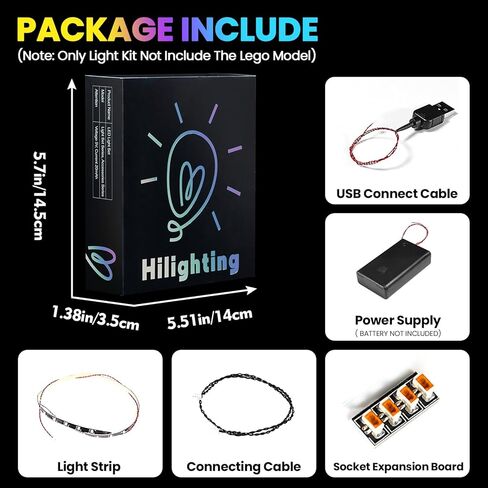 Upgraded Led Light Kit Compatible with Lego Ideas Gremlins Gizmo Building Set, Lights Decoration Compatible with Lego 21361 (Model Not Included) in Saudi Arabia