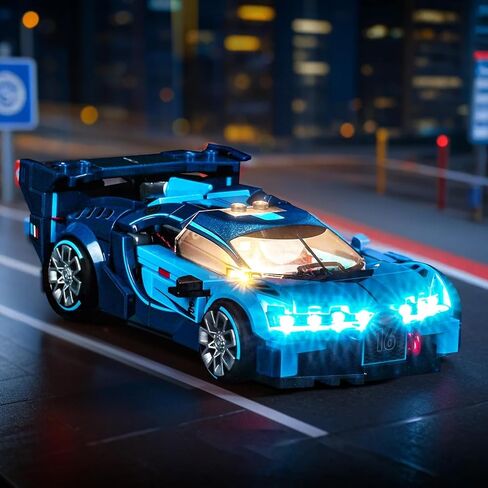 Customized Light kit Compatible with Lego 77253 Bugatti Vision GT Hyper Sports Car - No Actual Model Only Lights, LED Lighting Accessories Compatible with Lego Bugatti in Saudi Arabia