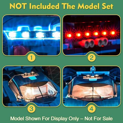 Customized Light kit Compatible with Lego 77253 Bugatti Vision GT Hyper Sports Car - No Actual Model Only Lights, LED Lighting Accessories Compatible with Lego Bugatti in Saudi Arabia