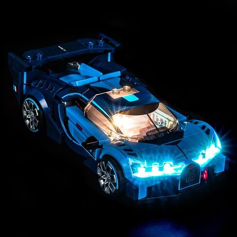Customized Light kit Compatible with Lego 77253 Bugatti Vision GT Hyper Sports Car - No Actual Model Only Lights, LED Lighting Accessories Compatible with Lego Bugatti in Saudi Arabia