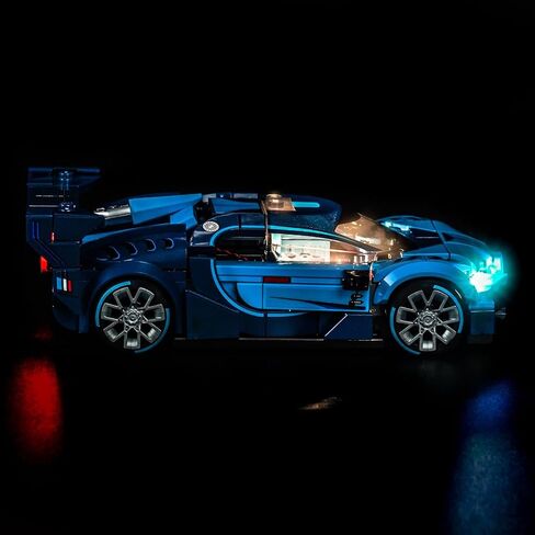 Customized Light kit Compatible with Lego 77253 Bugatti Vision GT Hyper Sports Car - No Actual Model Only Lights, LED Lighting Accessories Compatible with Lego Bugatti in Saudi Arabia
