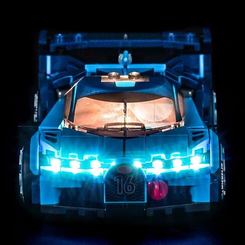 Customized Light kit Compatible with Lego 77253 Bugatti Vision GT Hyper Sports Car - No Actual Model Only Lights, LED Lighting Accessories Compatible with Lego Bugatti in Saudi Arabia