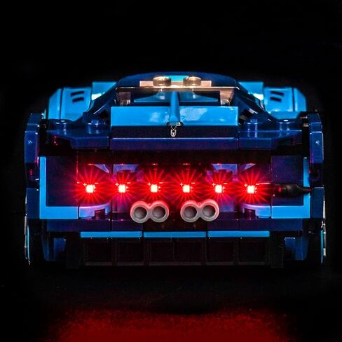 Customized Light kit Compatible with Lego 77253 Bugatti Vision GT Hyper Sports Car - No Actual Model Only Lights, LED Lighting Accessories Compatible with Lego Bugatti in Saudi Arabia