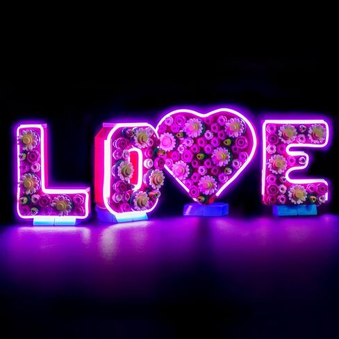 LED Lighting Compatible with Lego Love Letters 40867 Heart Decor - JUST Lights,Light Kit Compatible with Lego 40867 Love Letters,NOT Included The Model in Saudi Arabia