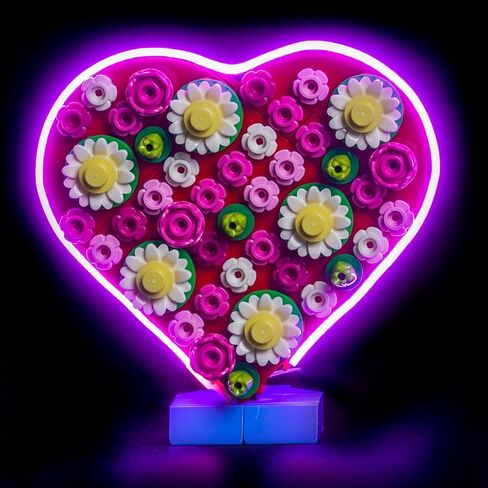 LED Lighting Compatible with Lego Love Letters 40867 Heart Decor - JUST Lights,Light Kit Compatible with Lego 40867 Love Letters,NOT Included The Model in Saudi Arabia