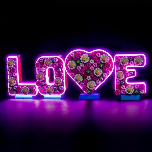 LED Lighting Compatible with Lego Love Letters 40867 Heart Decor - JUST Lights,Light Kit Compatible with Lego 40867 Love Letters,NOT Included The Model in Saudi Arabia