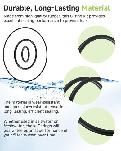 طقم سدادة دائرية متوافقة مع فلتر حوض السمك بعلبة Fluval FX6 FX5، وغطاء وأختام المحرك، تتضمن A20210 ×1، A20207 ×2، A20212 ×5 in Kuwait