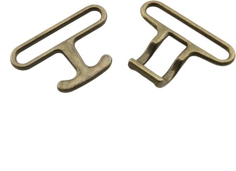 HJGarden 4pcs Bronze 40mm Metal Buckles Clothing Coat Decoration Buckle Belt Alloy Screw Hardware Elasticized Buckle in Saudi Arabia