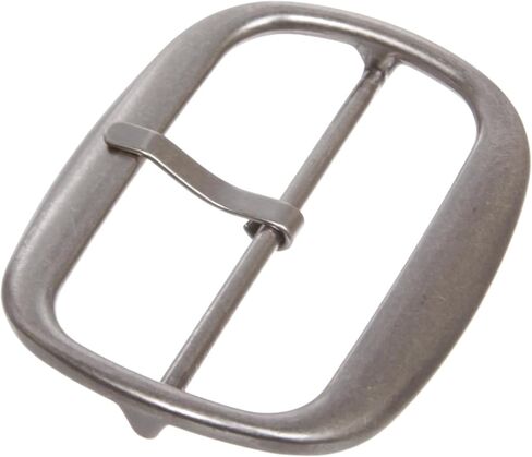 3" Center Bar Single Prong Oval Belt Buckle, Zinc Alloy Antique Silver Finish, Fits Up to 3 Inch Wide Straps in Saudi Arabia