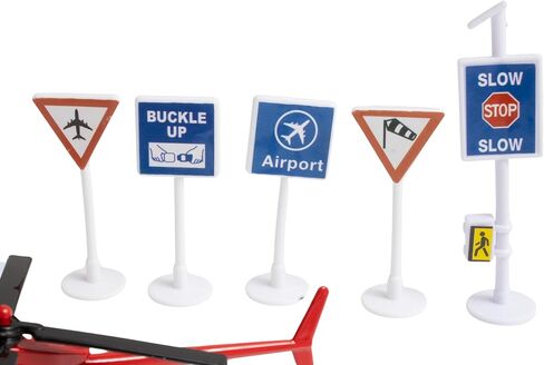 Daron Delta Airport 25-Piece Die-Cast Metal and Plastic Airplanes, Vehicles, and Accessories Playset Toy and Collectible for Ages 3+ in Saudi Arabia