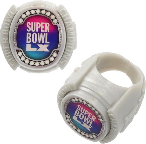 DecoPac NFL Super Bowl LX Rings, Cupcake Decorations, Officially Licensed, Football Rings, Food Safe Cake Toppers – 24 Pack in Saudi Arabia